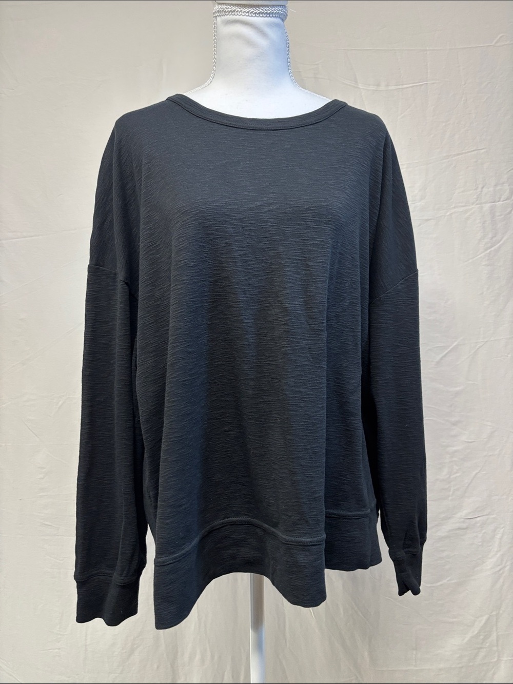 Buffalo David Bitton Black Long-Sleeve Crew Sweatshirt